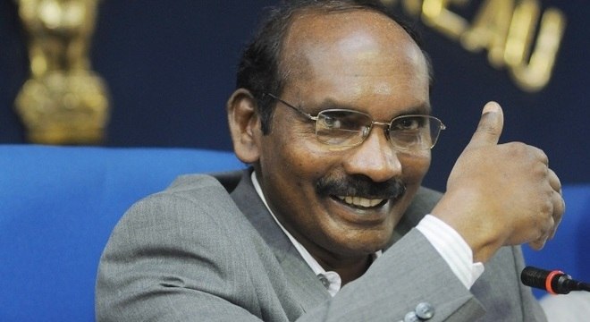 K. Sivan, presidente da Pesquisa Espacial da Índia (ISRO), que anunciou a missão