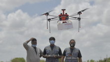 Índia testa envio de medicamentos com drone a zonas remotas 
