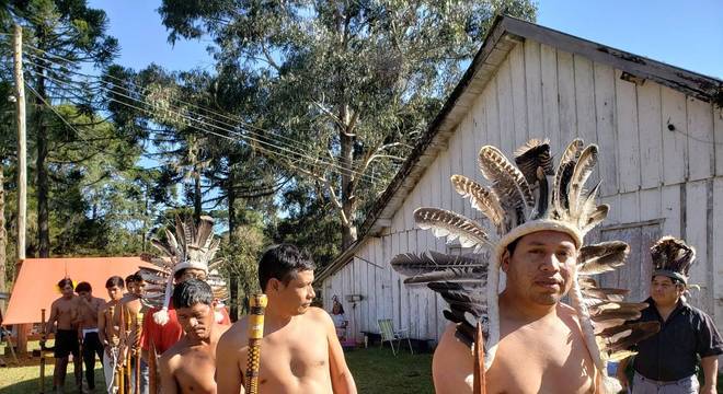 Indígenas voltam a ocupar Floresta Nacional em Canela Crédito: Halder Ramos / Especial / CP 
