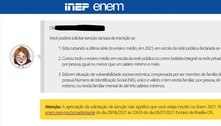 Enem 2021 tem datas para o período de inscrição definidas