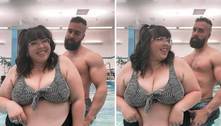 Tiktoker posta vídeo com marido e haters atacam: 'para os padrões de beleza, a gente não faz sentido'