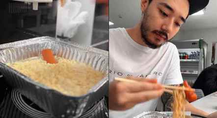 Influenciador faz o próprio miojo em restaurante e viraliza