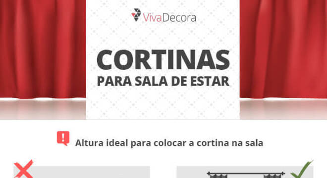 Infográfico - Cortinas para Sala de Estar