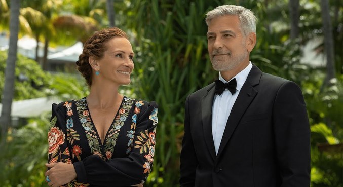Julia Roberts e George Clooney em cena de 'Ingresso Para o Paraíso'
