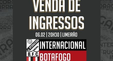 Ingressos para Inter x Botafogo-SP já estão à venda