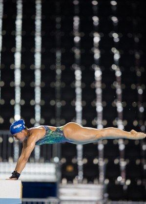 Ingrid Oliveira durante treino em Toronto