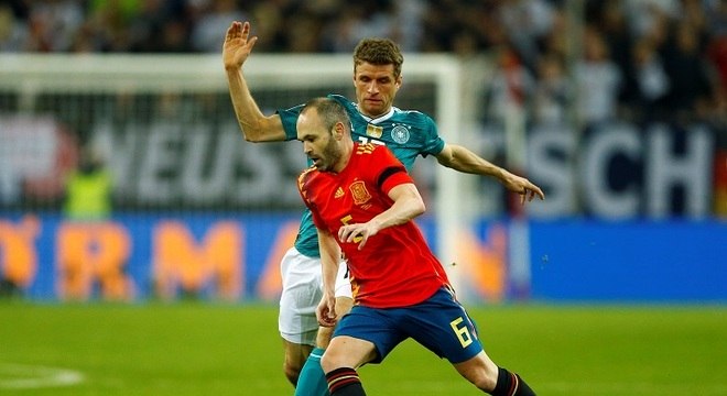 Iniesta é o autor do gol do título da Espanha na Copa de 2010, na África do Sul