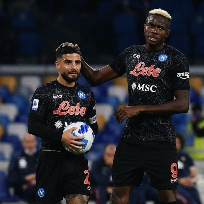 Insigne e Osimhen, do Napoli