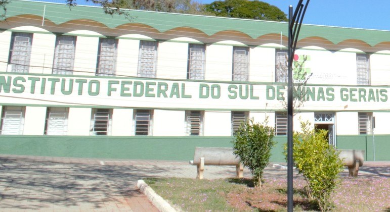 Fachada  do Campus Inconfidentes do Instituto Federal do Sul de Minas