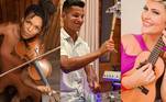 A música dá o tom na vida dos competidores do Canta Comigo 5! Violão, guitarra, violino, teclado e até gaita estão na lista dos instrumentos que os multitalentosos tocam. Eles provam que são artistas completos e arrasam no meio musical. Confira na galeria a seguir