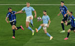 Partida entre Manchester City e Inter de Milão começou bem pegada