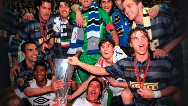 Inter de Milão: três títulos conquistados, em 1990/91, 1993/94 e 1997/98 (foto).