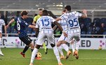 Atalanta e Inter de Milão também empataram por 1 a 1. Lautaro Martínez, para a Inter, e Aleksei Miranchuk, para a Atalanta, marcaram os gols da partida