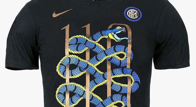 Numa camiseta da Inter, a "Biscione"