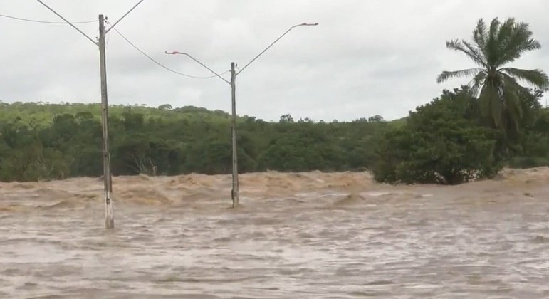 Inundação em Alagoas, após temporal