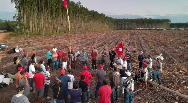 Invasão do MST em fazenda da empresa Suzano, no sul da Bahia