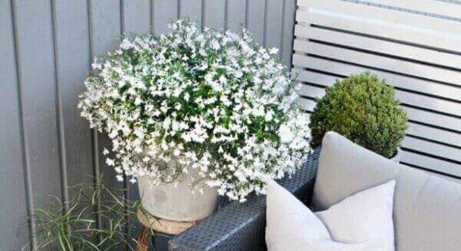 Invista em uma mesa de centro feita em fibras naturais para varanda boho