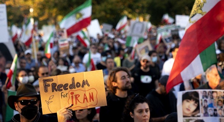 Protestos nos Estados Unidos pela liberdade dos manifestantes no Irã