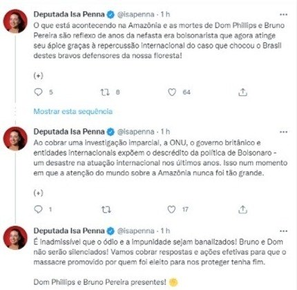 Isa Penna, deputada estadual (PCdoB)

