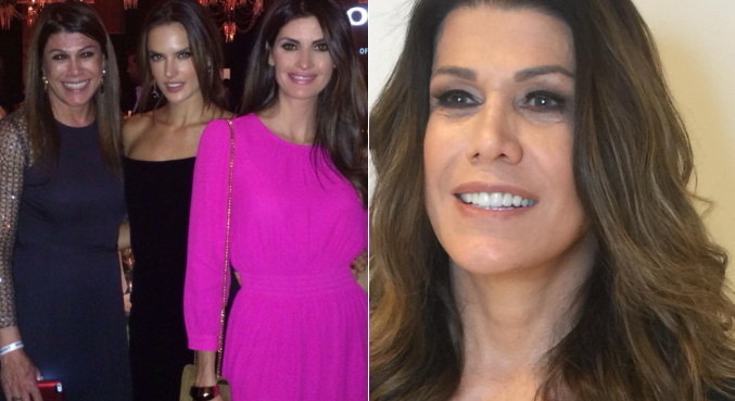 Alicinha Cavalcanti em foto antiga com Isabella Fiorentino e Alessandra Ambrósio