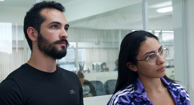 Guilherme Brandão e Isadora Nogueira se casaram com looks esportivos
