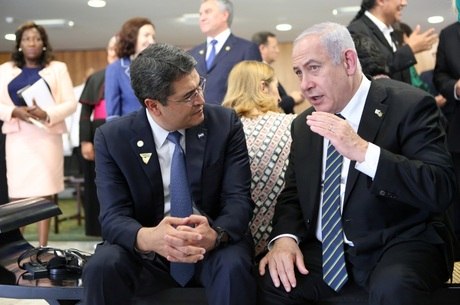 Líderes de Honduras e Israel em Brasília