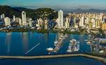 Cidade de Itajaí, em Santa Catarina