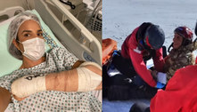 Ivete Sangalo se acidenta ao esquiar: 'Quebrei meu punho em dois lugares'