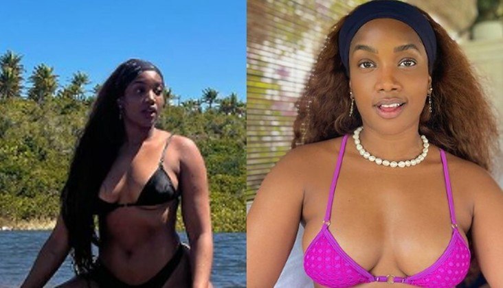 Iza, de 33 anos, curtiu uma semana de férias neste mês. Durante o período, ela esbanjou beleza natural. Em uma sequência de fotos, a cantora apareceu de biquíni no mar e andando na areia com um amigo. Em outro grupo de cliques, surgiu sem maquiagem enquanto usava um conjunto de biquíni roxo estampado, canga rosa e com franjas, chocker de pérolas e faixa preta nos cabelos