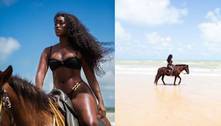 Beyoncé brasileira? Iza faz versão tropical de capa de álbum da cantora