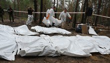 Ucrânia afirma que 436 corpos foram exumados em Izium