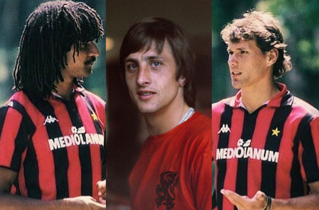 Já os holandeses levaram o prêmio com Cruyff (1971, 1973 e 1974); Van Basten (1988, 1989 e 1992) e Gullit (1987). 