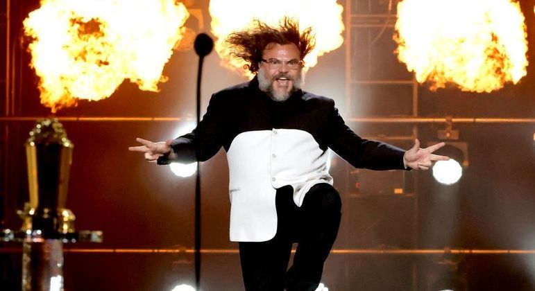 O ator Jack Black foi homenageado por sua carreira cinematográfica