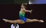 A ginasta brasileira Jade Brabosa foi cortada do Pan após contusão  