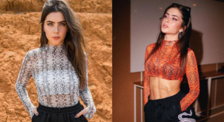 Jade Picon é superconhecida por gostar das peças. Apesar da maioria das pessoas apostarem no estilo todo preto, a influenciadora gosta de segunda pele cheia de estampa