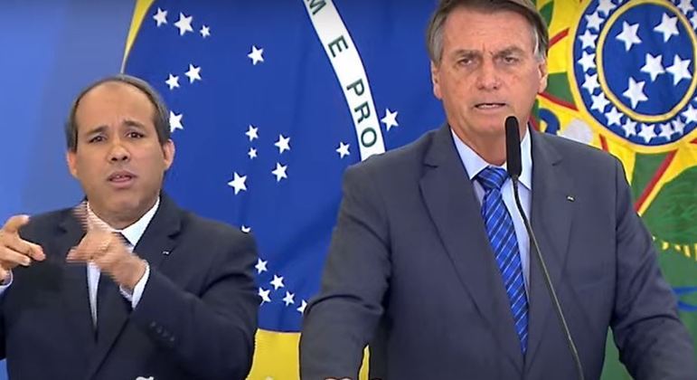 Jair Bolsonaro em evento no Palácio do Planalto