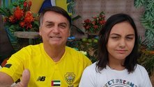 Com a filha, Bolsonaro participa de solenidade em colégio militar 