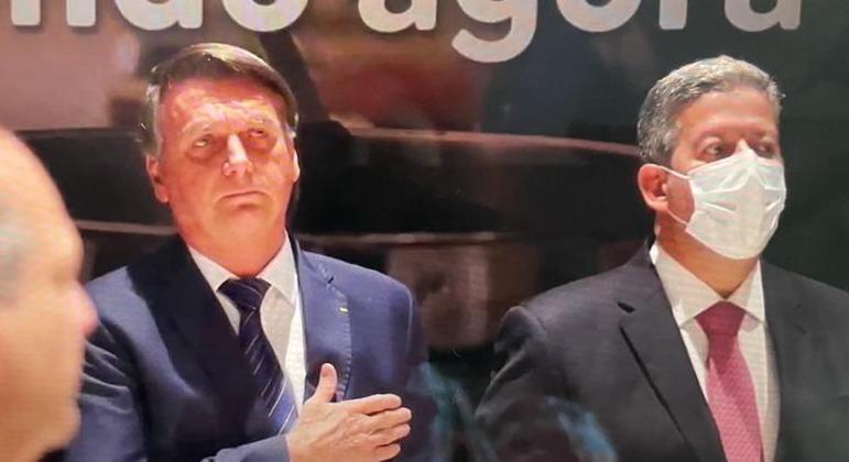 Jair Bolsonaro na cerimônia de filiação ao PL