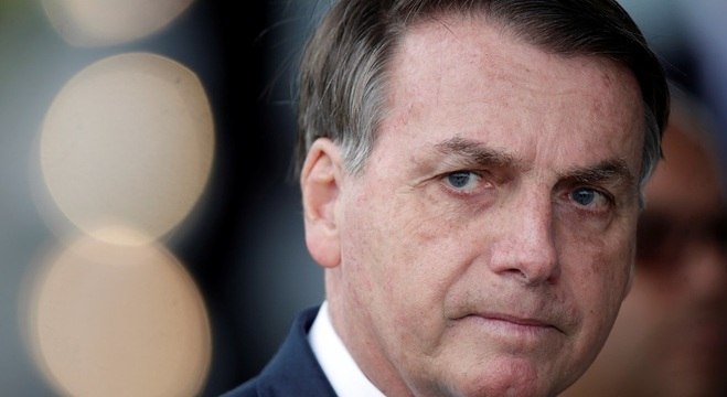 Na imagem, o presidente  Jair Bolsonaro