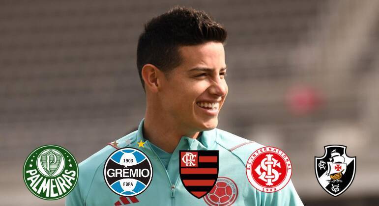 4. Já foi sondado por vários clubesCada vez que James Rodríguez ficava sem clube, times brasileiros estavam a postos para tentar trazê-lo para cá. Palmeiras, Grêmio, Flamengo, Internacional e Vasco estão entre aqueles que já sondaram o jogador
