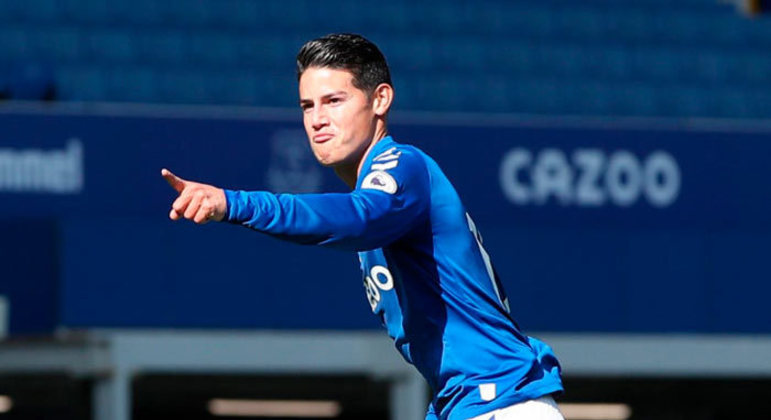 James Rodríguez - 30 anos - Meia - Clube: Everton - Contrato até: 30/06/2022