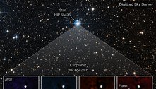 James Webb faz sua primeira foto de um planeta que está fora do Sistema Solar
