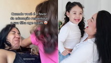 Mãe leva tapas da filha pequena, e vídeo causa discussão sobre educar crianças: 'Bater gera traumas'