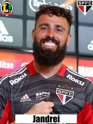 Jandrei: 6,5 - Foi o herói do São Paulo em diversos momentos. Excelentes saídas, boas defesas. Também ajudou no lance do gol de Luciano.