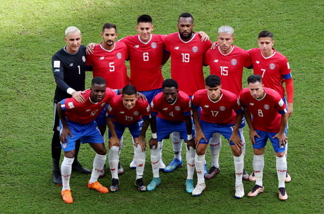 Seleção da Costa Rica vai tentar se recuperar após o 7 a 0 que sofreu para a Espanha na estreia