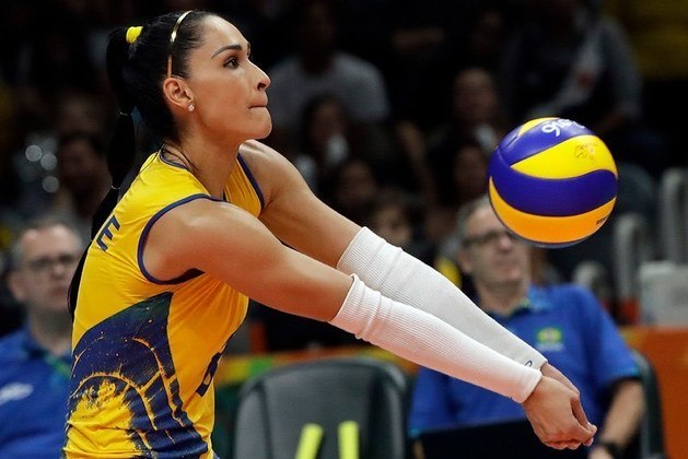 Jaqueline, da seleção brasileira feminina de vôlei, é bicampeão olímpica - 1.061.082 seguidores