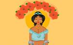 Paloma disse que Jasmine, do filme Aladdin, foi a princesa que mais deu trabalho para desenhar até o momento. No entanto, a princesa, com uma prótese na perna e  o corpo fora dos padrões, foi o resultado que mais a deixou contente