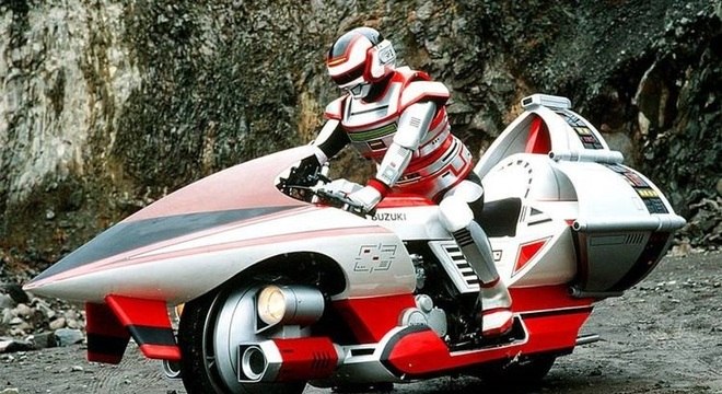Jaspion usava uma moto para se locomover e derrotar seus inimigos