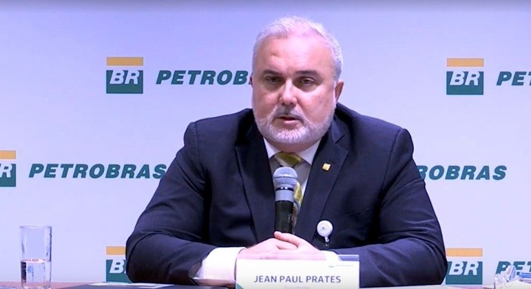 Jean Paul Prates, presidente da Petrobras, em coletiva de imprensa 