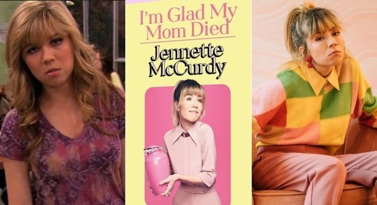 Jennette McCurdy e a mãe A estrela de iCarly já comentou diversas vezes que se afastou dos holofotes para cuidar da própria saúde física e mental. Agora, a atriz causou polêmica nas redes sociais ao revelar o título da autobiografia, que será lançada em agosto deste ano. O livro se chamará I'm Glad My Mom Died (ou Estou Feliz que Minha Mãe Morreu). Na capa, Jennette segura uma urna funerária. Famosa por interpretar a personagem Sam na série iCarly, Jennette explicou ao site da Entertainment Weekly que o livro mostrará sua difícil relação com a mãe, que a obrigou a ir atrás de uma carreira artística quando ela tinha 6 anos